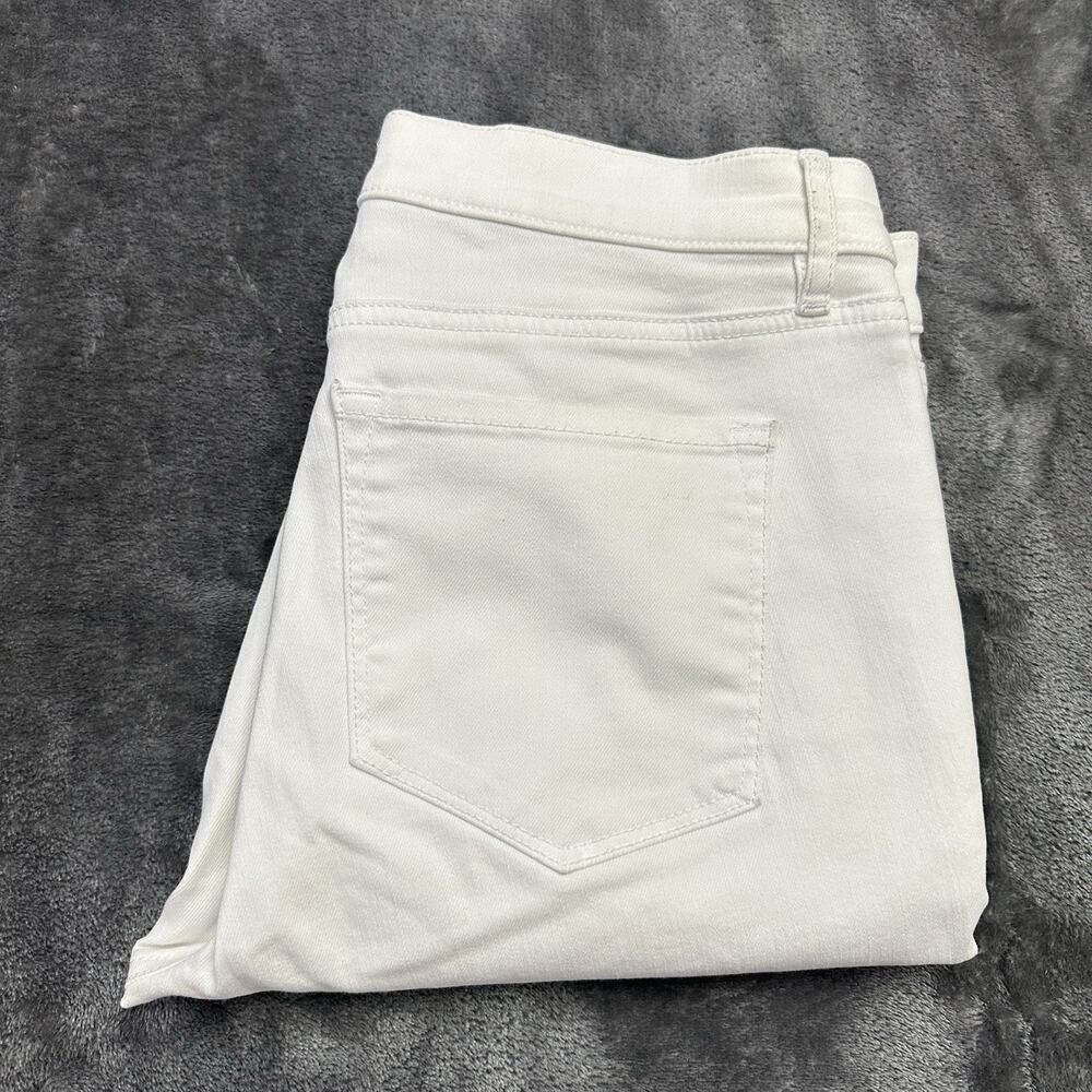 Ann Taylor Loft Jeans Women’s 6/28 White‎ Modern Skinny Denim Pants Cowboy